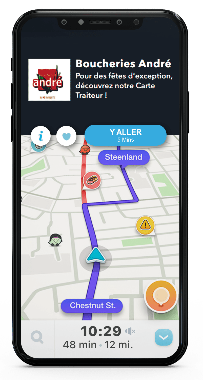 marketing sur mobile waze