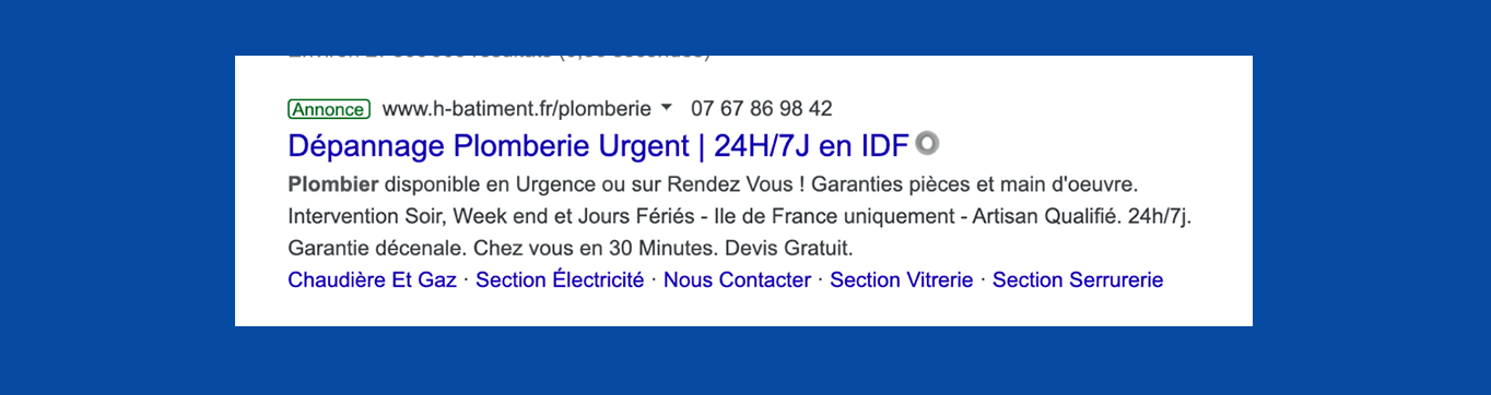 annonce google